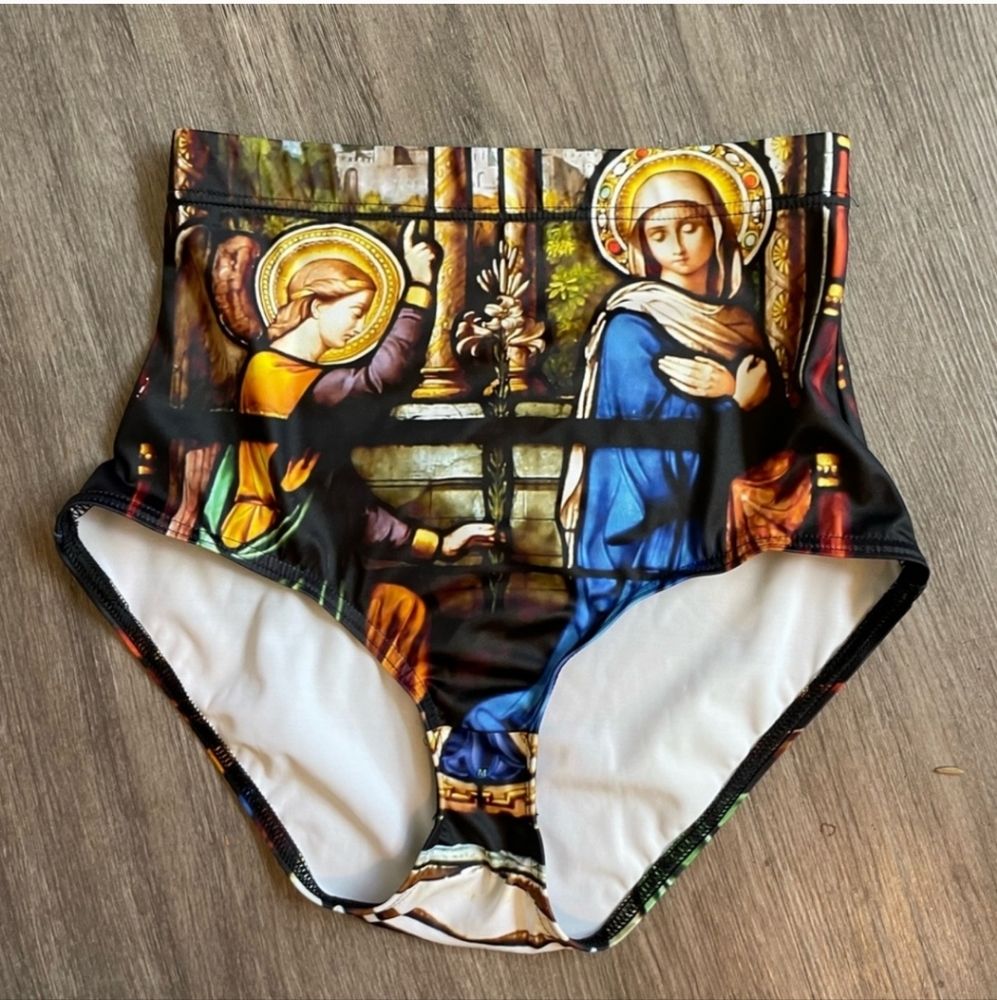 ISO blackmilk cathedral swimsuit bottoms sz m